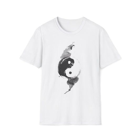 Minimalist Yin Yang Ink Art T-Shirt