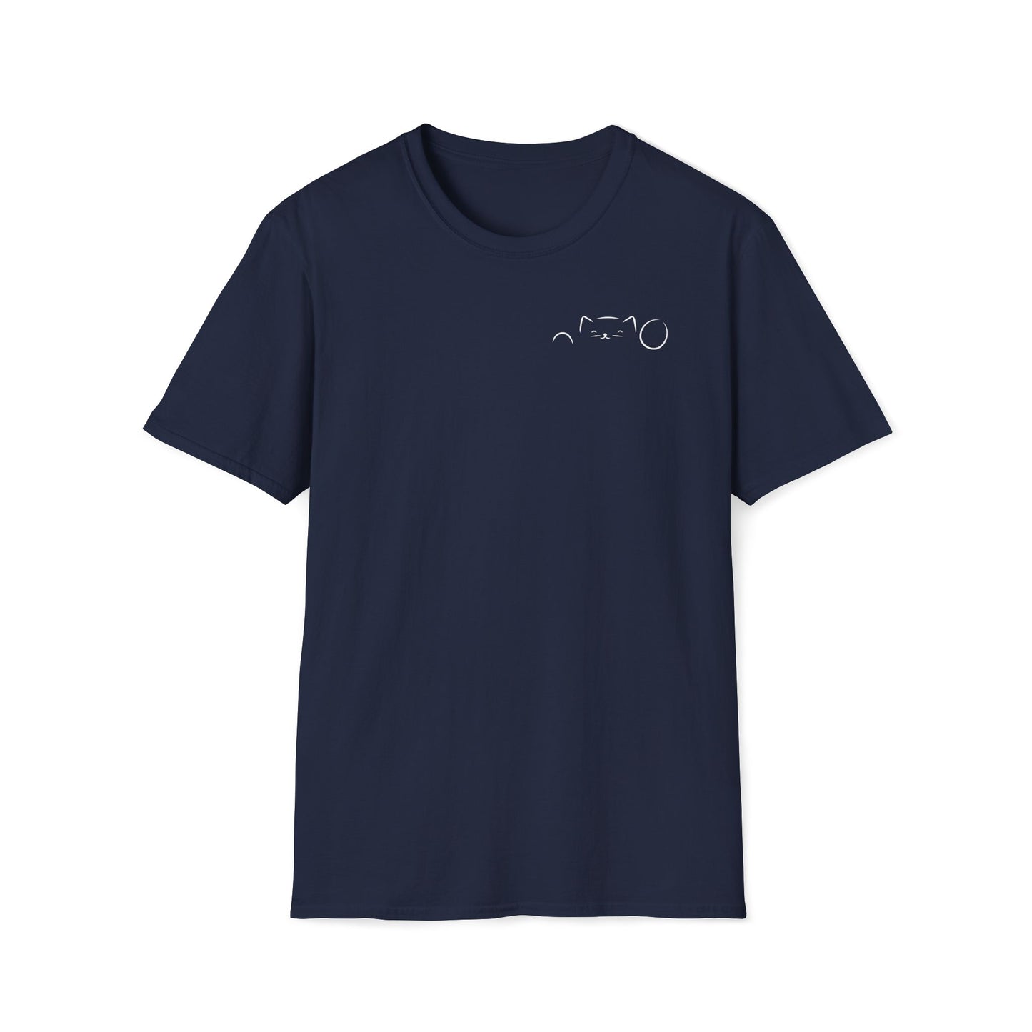 Peekaboo Cat Minimalist T-Shirt
