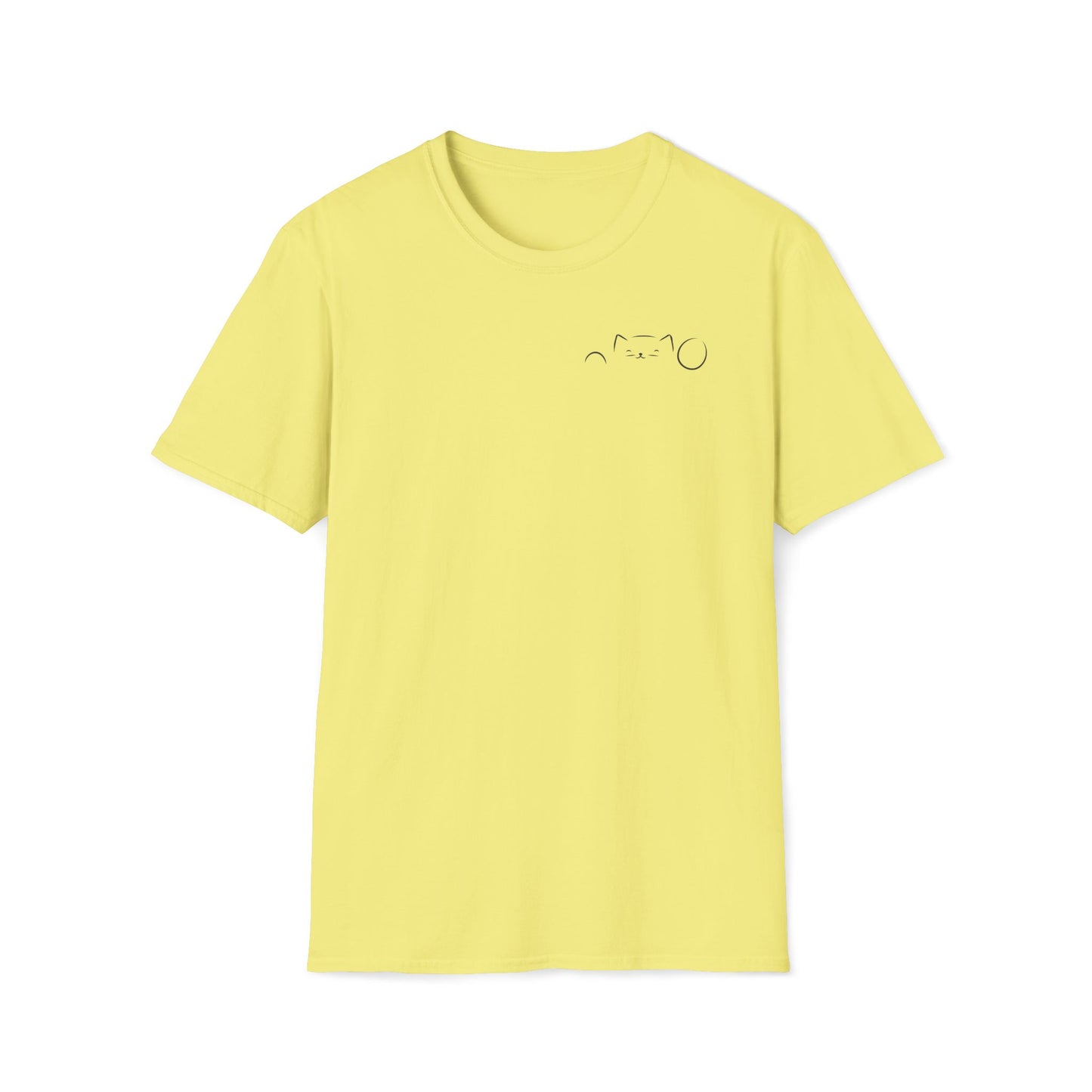 Peekaboo Cat Minimalist T-Shirt