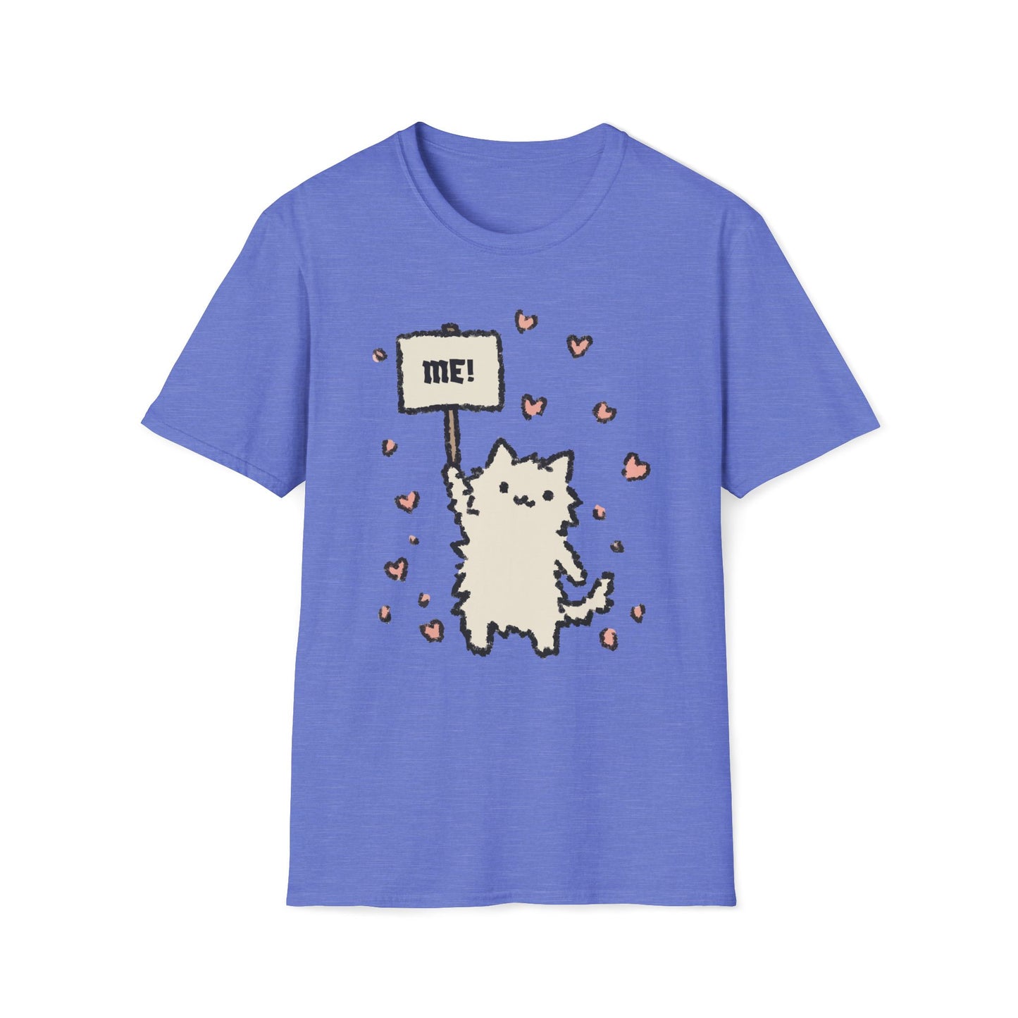 Pick Me! – Adorable Sign-Holding Cat T-Shirt